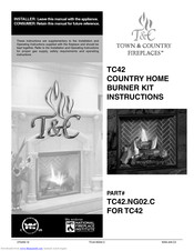 Town & Country Fireplaces TC42.NG02.C Instructions Manual