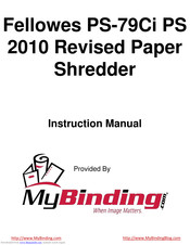 Fellowes SB-99Ci Manuals | ManualsLib