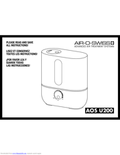 Air-O-Swiss AOS U200 Instructions For Use Manual