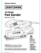 Craftsman 172.11702 Operator's Manual