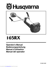 Husqvarna 165RX Operator's Manual