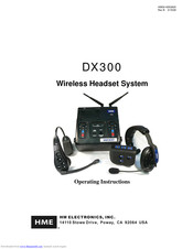 HM Electronics DX300 Operating Instructions Manual