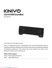 Kinivo LS210 User Manual