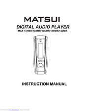 Matsui MAT 105MR Instruction Manual