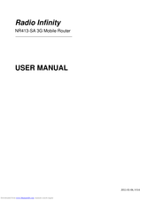 Radio Infinity NR413-SA User Manual