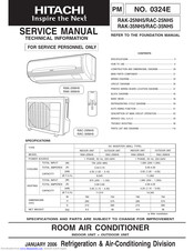 Hitachi RAK-25NH5 Service Manual