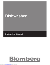 Blomberg Dishwasher Instruction Manual