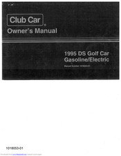 Club Car DS Golf Car Electric 1995 Owner's Manual