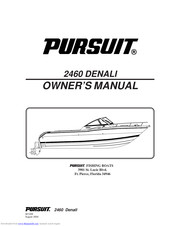 Pursuit 2460 Denali Owner's Manual
