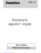 Franklin DBE-118 User Manual