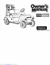 Club Car 2001 DS V-Glide Owner's Manual