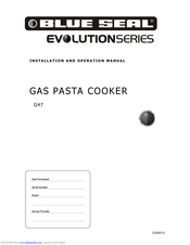 Blue Seal Evolution series G47 Installation And Operation Manual