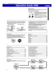 Casio 3406 Operation Manual