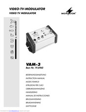 Monacor VAM-3 Instruction Manual