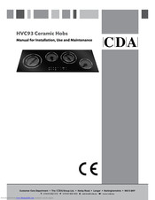 CDA HVC93 Manual For Installation, Use And Maintenance