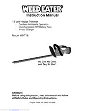 Weed Eater WHT18 Instruction Manual