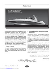 Sea Ray 390 Sundancer Owner's Manual