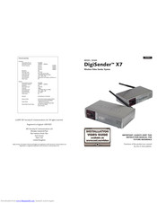AEI Security & Communications DigiSender X7 DG440 Instruction Manual