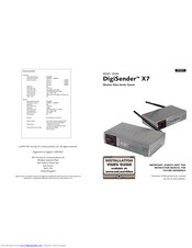 AEI Security & Communications DigiSender X7 Instruction Manual
