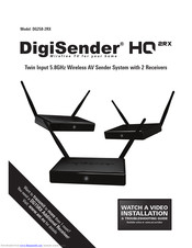DigiSender TV DG258-2RX Installation Manual