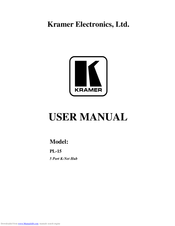 Kramer PL-15 User Manual