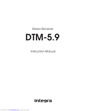 Integra DTM-5.9 Instruction Manual