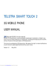 Zte TELSTRA SMART TOUCH 2 User Manual