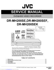 Jvc DR-MH200SE Service Manual