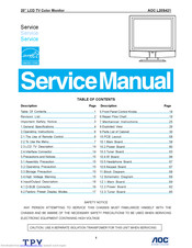 AOC Envision L20S421 Service Manual