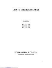 Konka KLC-3211US Service Manual