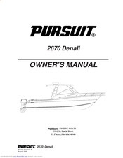 Pursuit 2670 Denali Owner's Manual