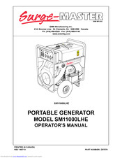 Surge master SM12000LHAE Operator's Manual