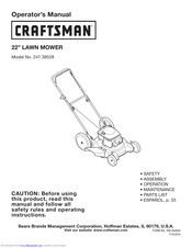 Craftsman 247.38528 Operator's Manual