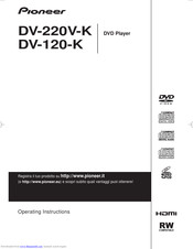 Pioneer DV-220V Operating Instructions Manual