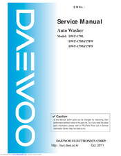Daewoo DWF-178M Service Manual