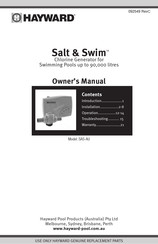 Hayward Salt&Swim SAS-AU Owner's Manual