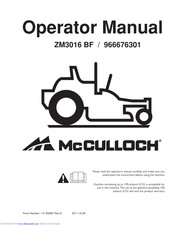 McCulloch 966676301 Operator's Manual