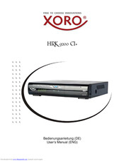 Xoro HRK 9200 CI+ User Manual