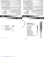 Omron O-Temp III Instruction Manual