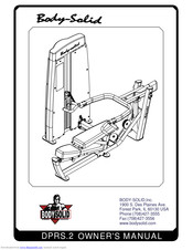 Body Solid DPRS.2 Owner's Manual