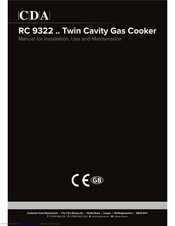 CDA RC 9322 Manual For Installation, Use And Maintenance