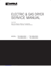 Kenmore 796.98852800 Service Manual