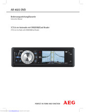AEG AR 4023 DVD Instruction Manual