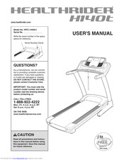Healthrider Club Series H140t Treadmill User Manual