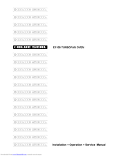 Blue Seal E1100 Owner's Manual