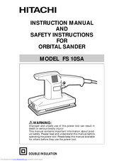 Hitachi FS 10SA Instruction Manual And Safety Instructions