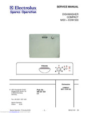 Electrolux EDW 500 Service Manual