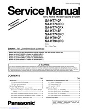 Panasonic SA-HT743PC Service Manual