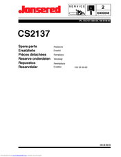 Jonsered CS 2137 Spare Parts