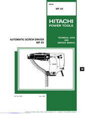 Hitachi WF 4V Service Manual